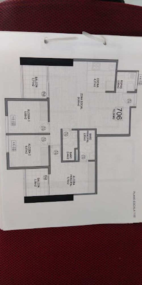 Apartamento de 3 alcobas en venta en Aves Maria, Sabaneta, 78 m² · foto 2 de 11