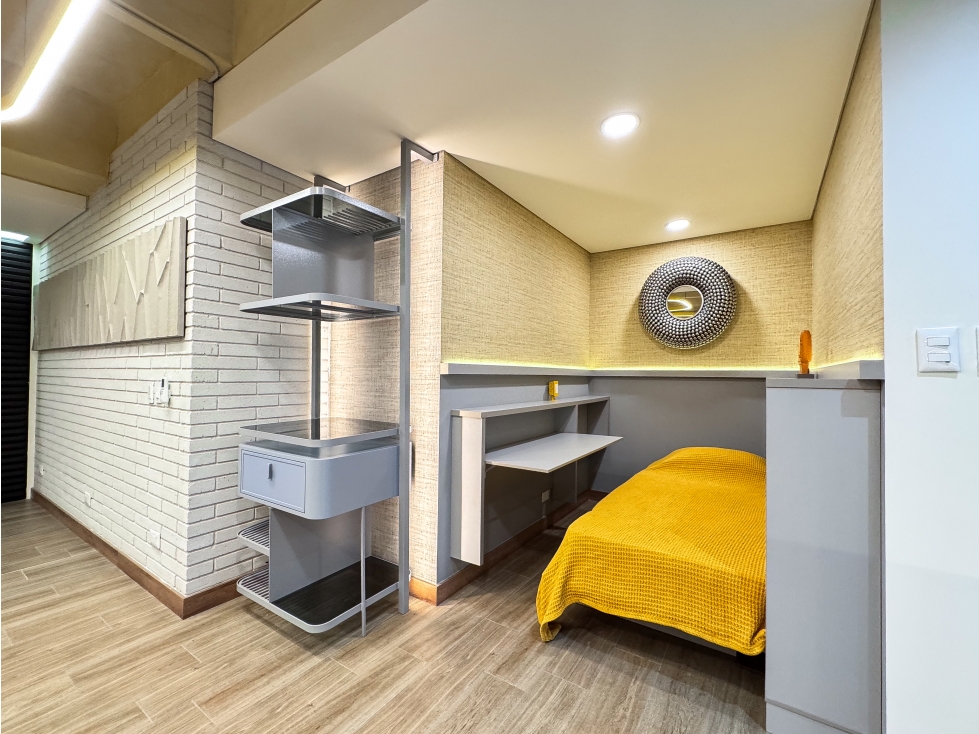 Apartaestudio en arriendo en Ciudad Del Río, Medellín · foto 3 de 17