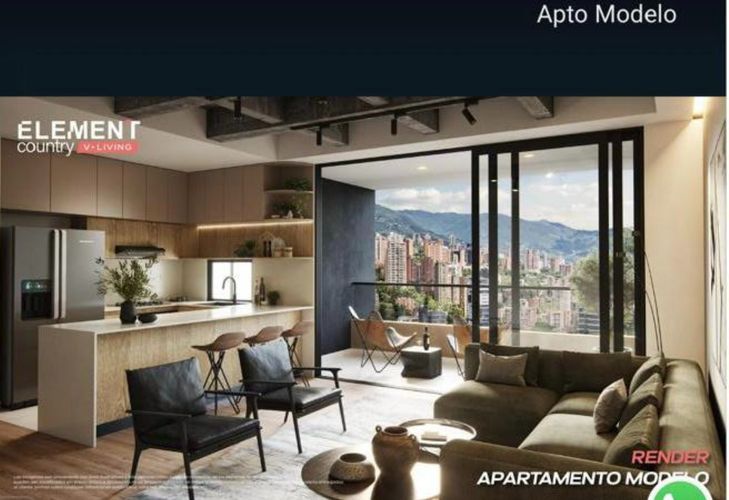 Apartamento de 3 alcobas en venta en El Poblado, Medellín, 119 m² · foto 3 de 13
