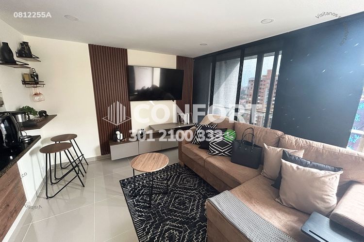Apartamento de 2 alcobas en arriendo en Loma De Los Bernal, Medellín, 65 m² · foto 4 de 24