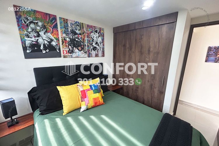 Apartamento de 2 alcobas en arriendo en Loma De Los Bernal, Medellín, 65 m² · foto 16 de 24