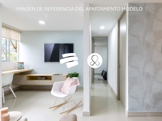 Apartamento de 2 alcobas en venta en La Estrella, 44 m² · foto 6 de 12