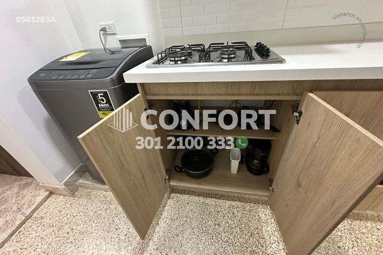 Apartamento de 1 alcoba en arriendo en Laureles, Medellín, 40 m² · foto 9 de 16