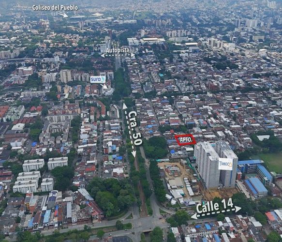 Apartamento de 2 alcobas en venta en Santa Anita, Cali, 52 m² · foto 3 de 24
