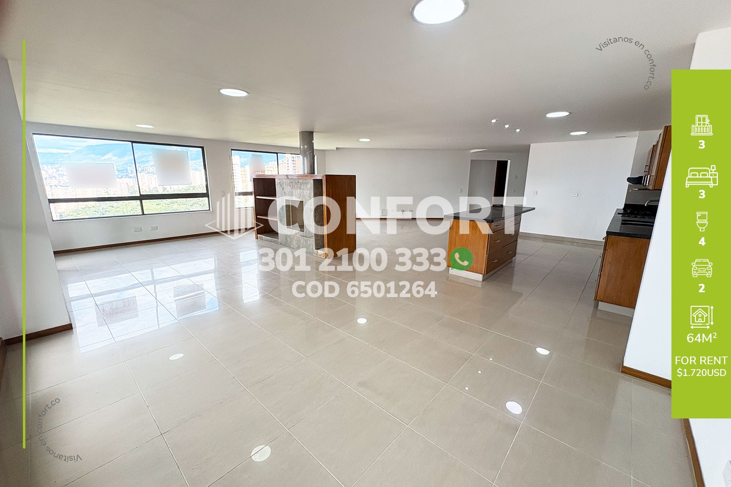 Apartamento en Arriendo en Las Lomitas, Sabaneta en La Barquerena