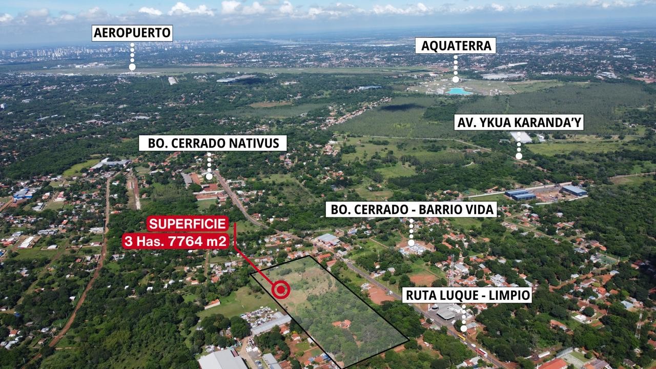 En Venta Amplio Terreno a metros de la Ruta Luque - Limpio — foto 2