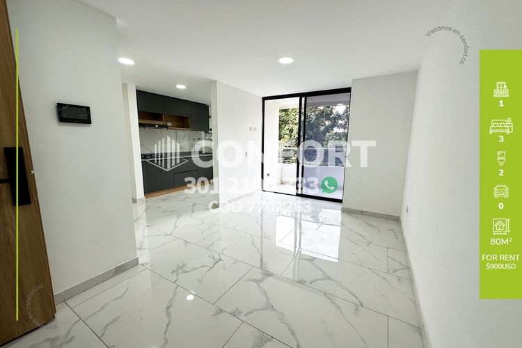 Apartment for rent in Conquistadores, Medellín