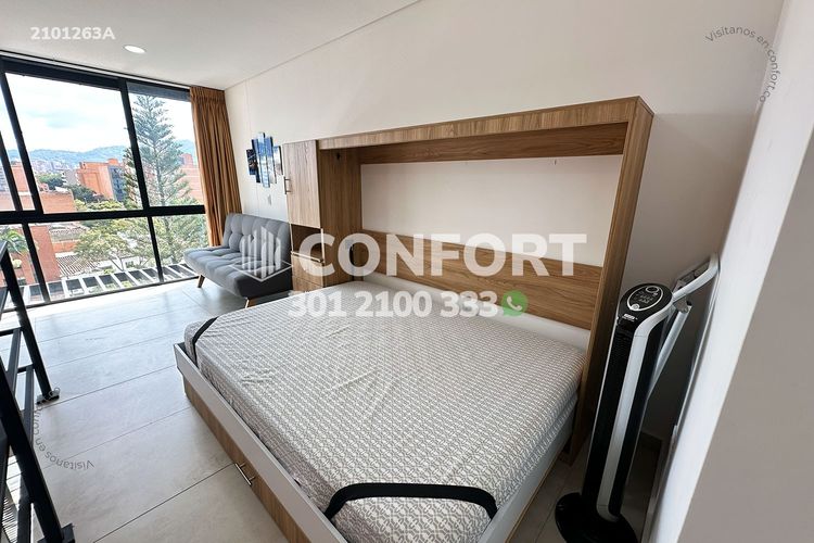 Apartamento de 1 alcoba en arriendo en Las Acacias, Medellín, 50 m² · foto 10 de 19