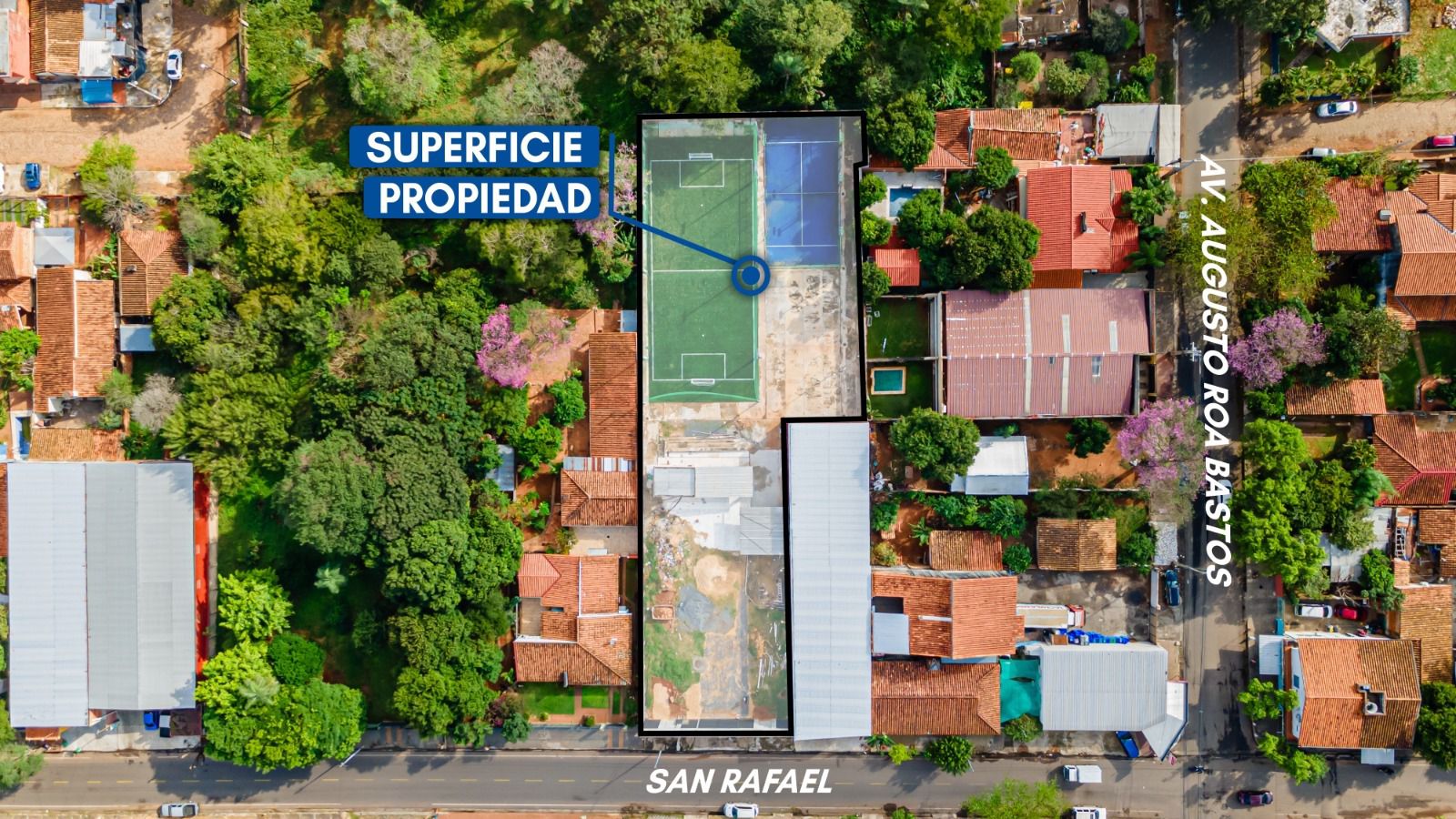 TERRENO DE 2.050 M2 AMURALLADO EN LAMBARÉ EN VENTA — foto 3