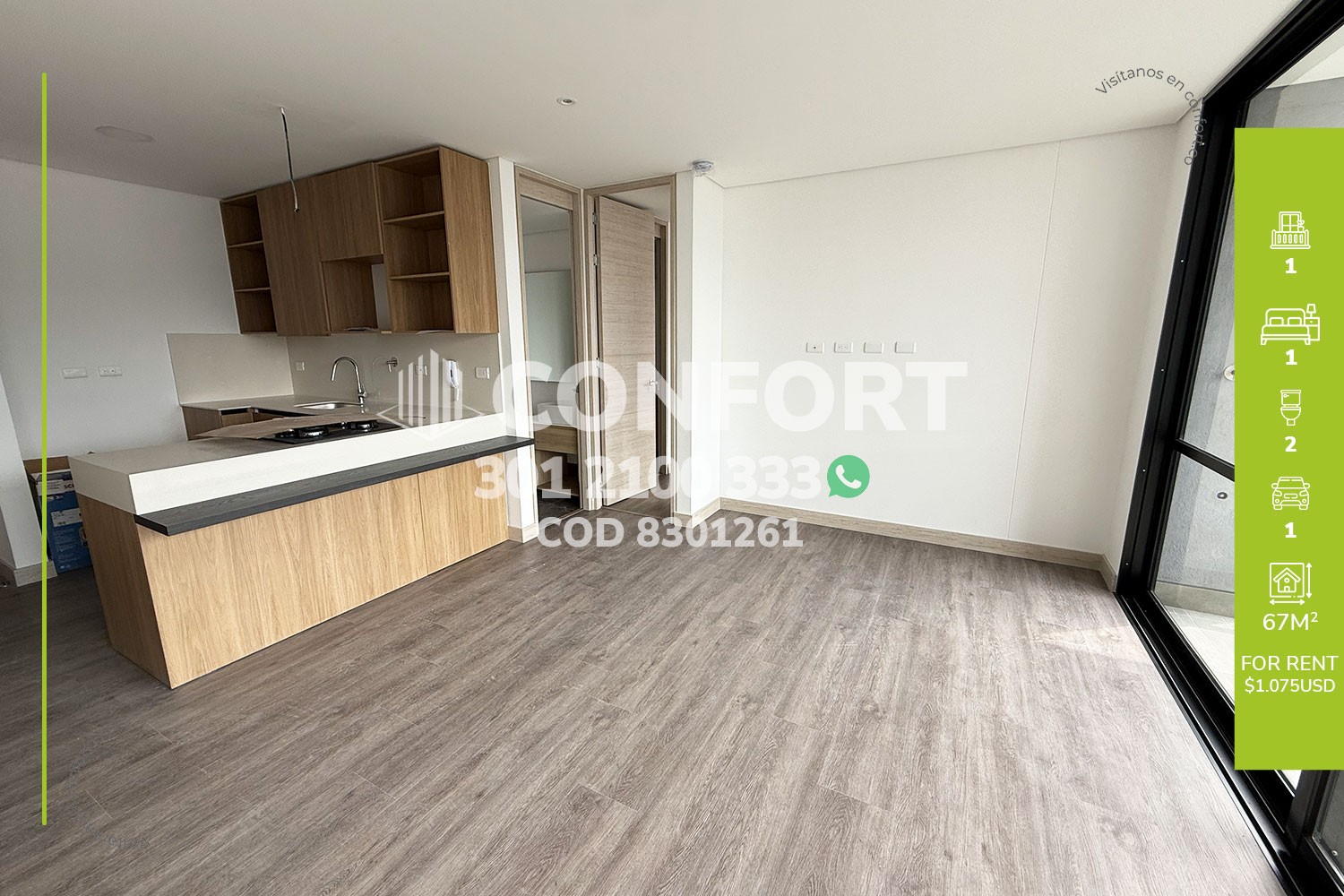 Apartaestudio en Arriendo en Los Balsos, Medellín
