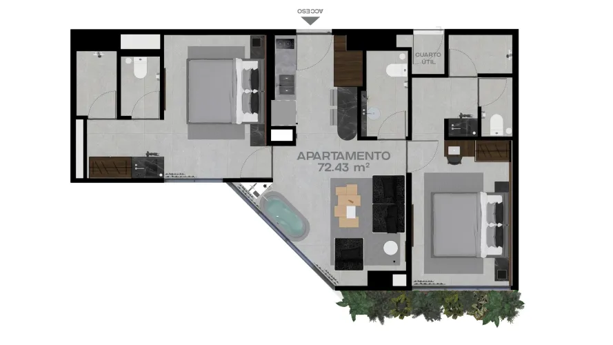 Apartamento de 2 alcobas en venta en Astorga, Medellín, 72 m² · foto 14 de 14