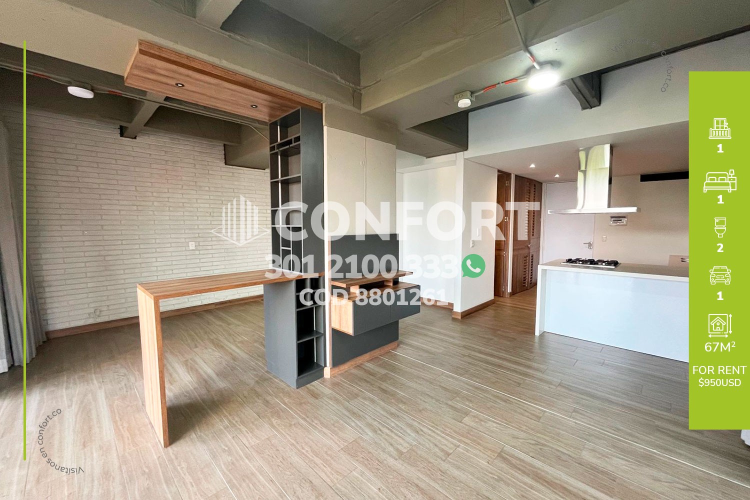 1BR Apartment in Simesa (3700000 m²)