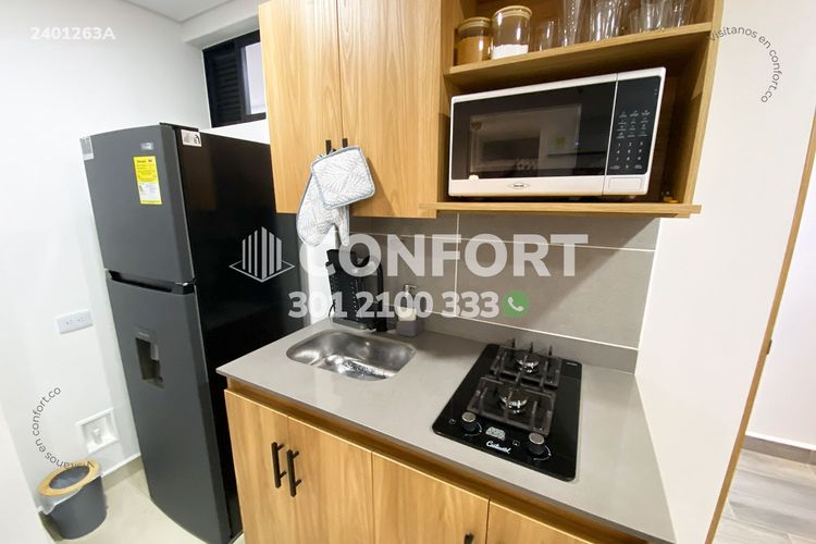 Apartamento de 1 alcoba en arriendo en Las Acacias, Medellín, 28 m² · foto 4 de 14