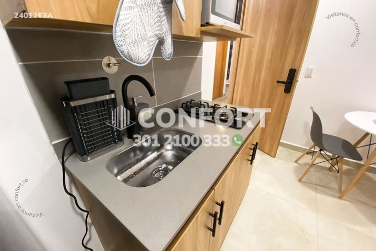 Apartamento de 1 alcoba en arriendo en Las Acacias, Medellín, 28 m² · foto 5 de 14