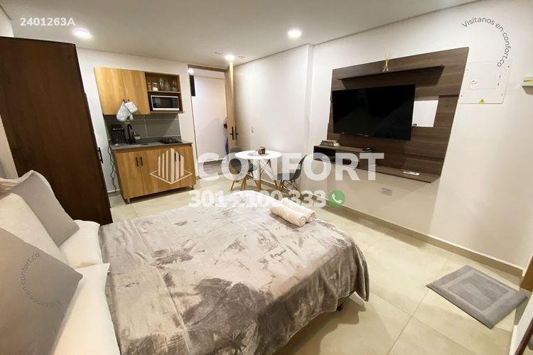 Apartamento de 1 alcoba en arriendo en Las Acacias, Medellín, 28 m² · foto 10 de 14