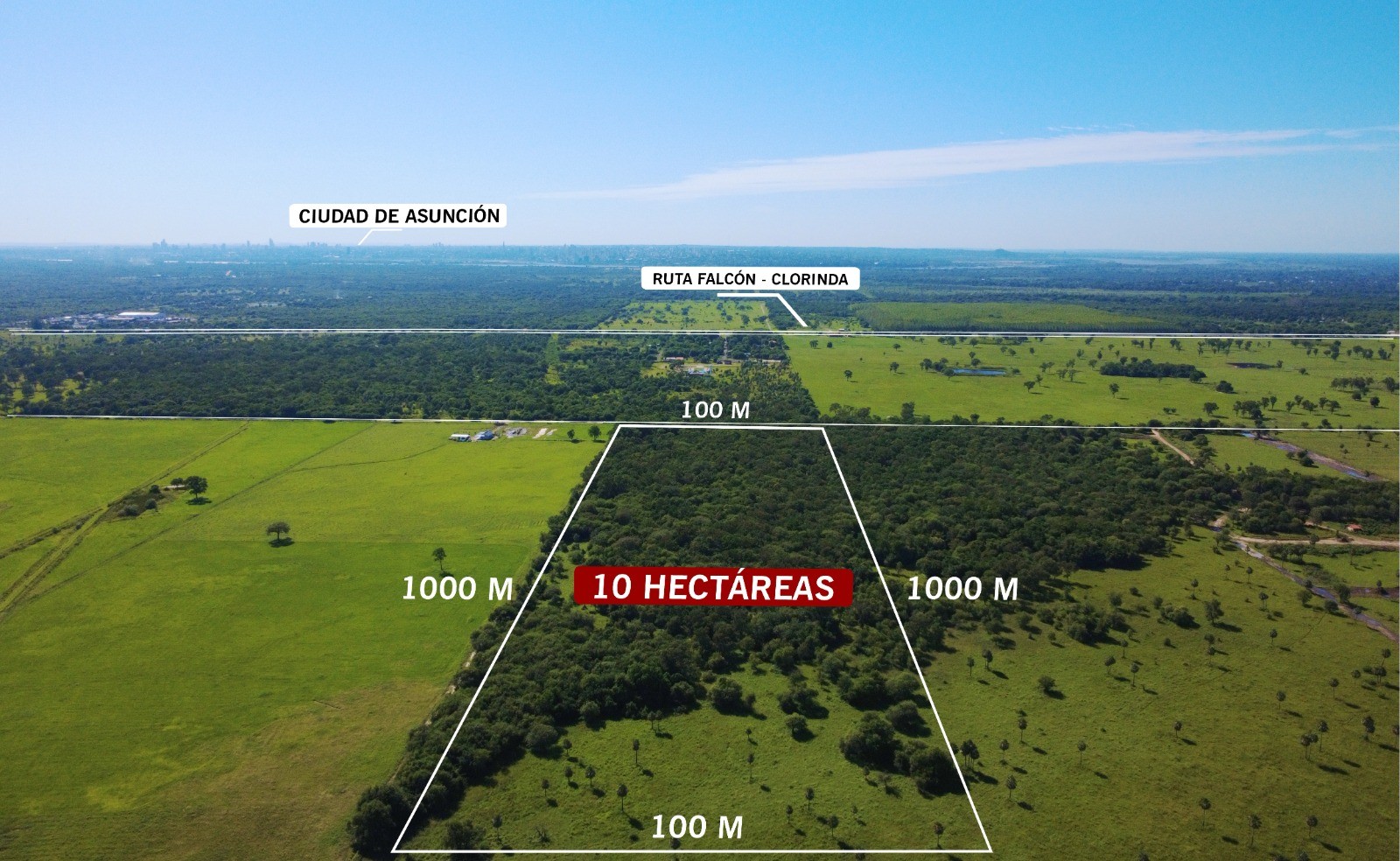 Exclusiva oportunidad de inversión: 10 hectáreas estratégicamente ubicadas en Chacoí, a metros de la Ruta 12, en la próspera zona de la Municipalidad de José Falcón, con inmejorable cercanía a la Frontera Paraguay-Argentina. — foto 2