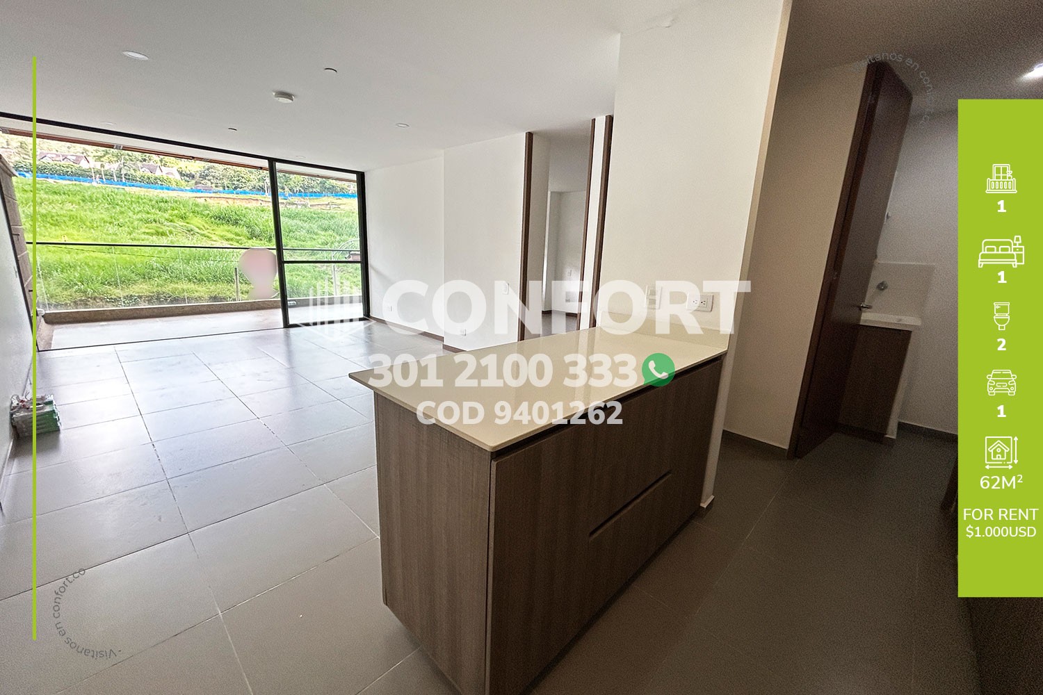 Apartaestudio en Arriendo en Las brujas, Envigado