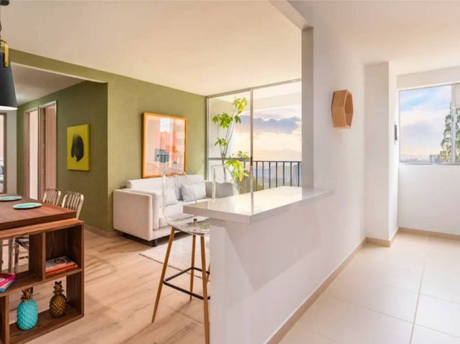Apartamento de 3 alcobas en venta en El Porvenir, Rionegro, 66 m² · foto 2 de 9