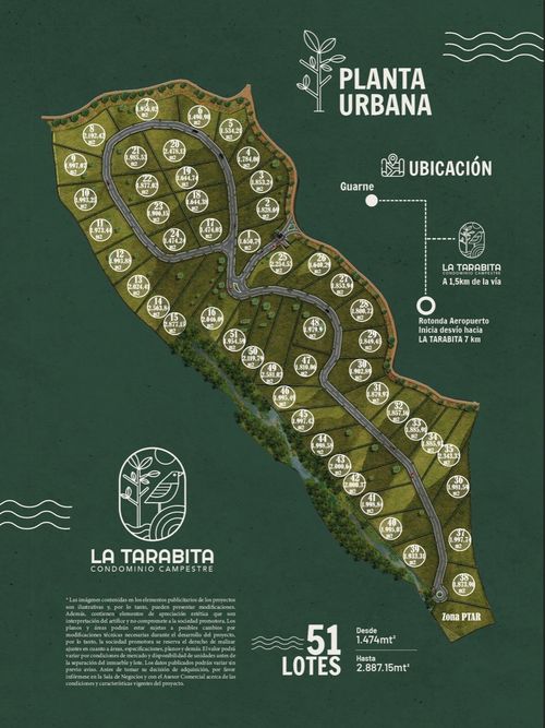 Lote en venta en Hojas Anchas, Guarne, 1830 m² · foto 2 de 11