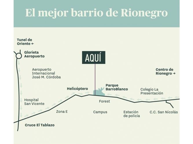 Apartamento de 1 alcoba en venta en Barro Blanco, Rionegro, 53 m² · foto 4 de 7