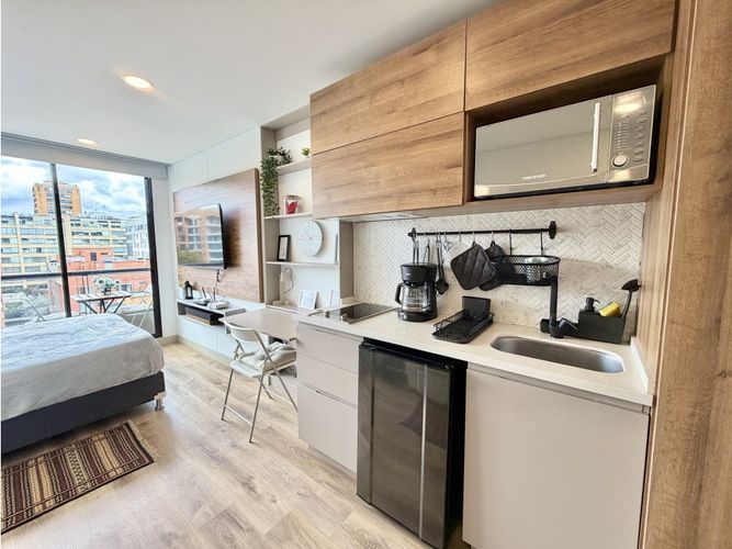 Apartaestudio en venta en Chico, Bogotá, 27 m² · foto 4 de 15
