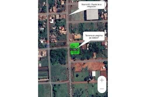 VENDO TERRENO EN ESQUINA A 10 KM DE CIUDAD DEL ESTE — foto 2