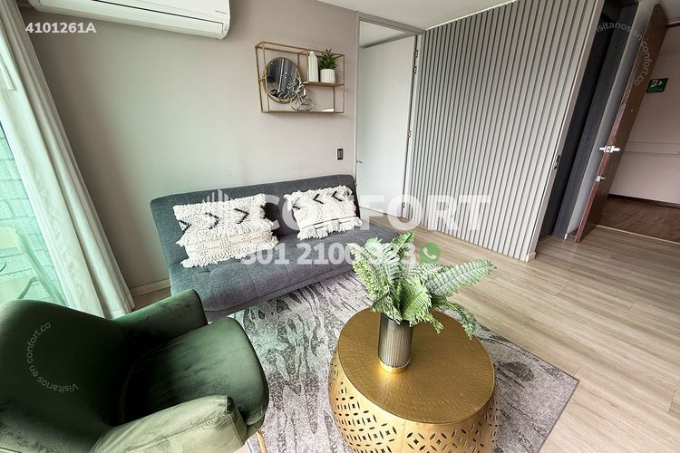 Apartamento de 1 alcoba en arriendo en Los Balsos, Medellín, 58 m² · foto 2 de 18