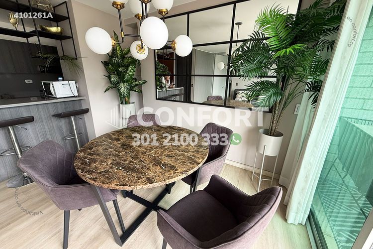 Apartamento de 1 alcoba en arriendo en Los Balsos, Medellín, 58 m² · foto 5 de 18