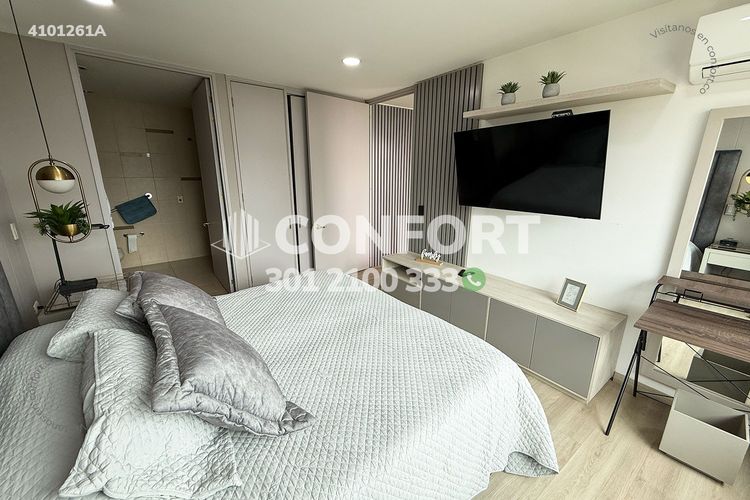 Apartamento de 1 alcoba en arriendo en Los Balsos, Medellín, 58 m² · foto 14 de 18