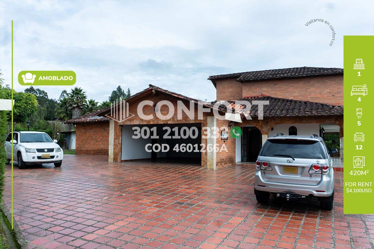 House for rent in Llano Grande, Rionegro