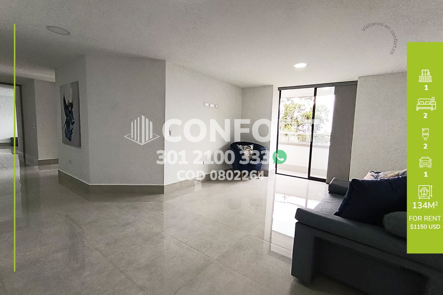 Apartment for rent in Las Lomitas, Sabaneta