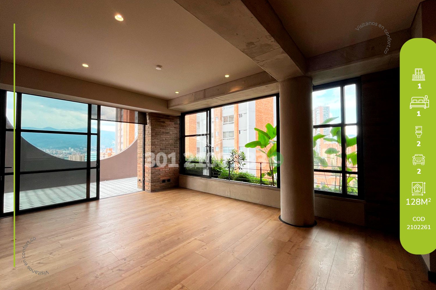 Apartaestudio en Arriendo en Castropol, Medellín