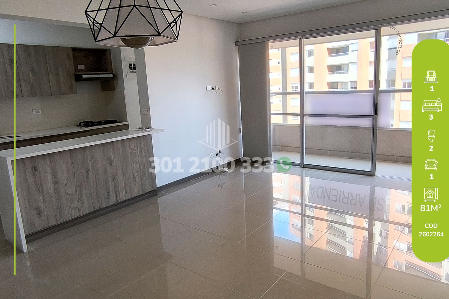 Apartamento en Arriendo en Las Lomitas, Sabaneta en Maria Auxiliadora