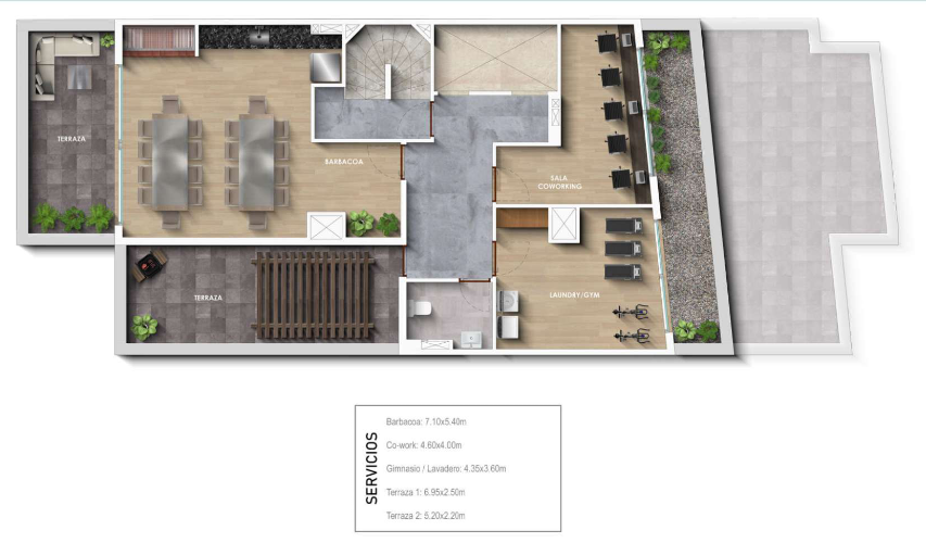 Venta apartamento monoambiente. Parque Batlle. A estrenar con patio.  Dueño vende. - Widok 6