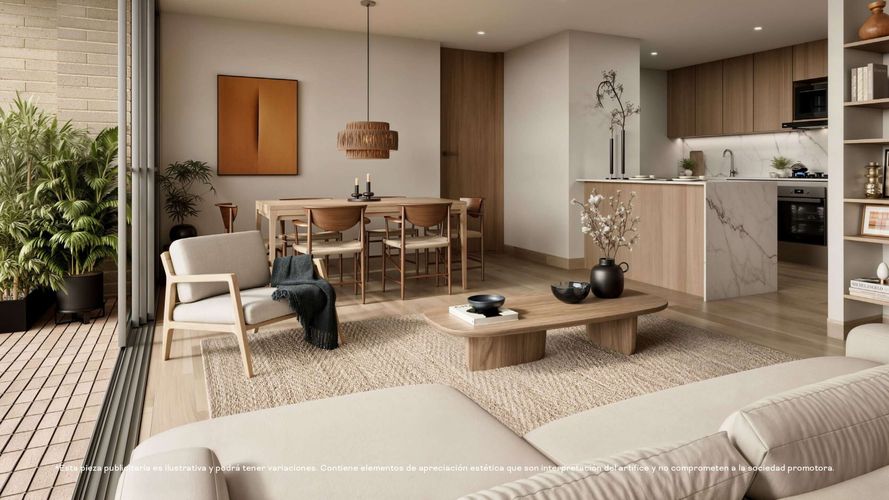 Apartamento de 1 alcoba en venta en El Castillo, Medellín, 71 m² · foto 2 de 7