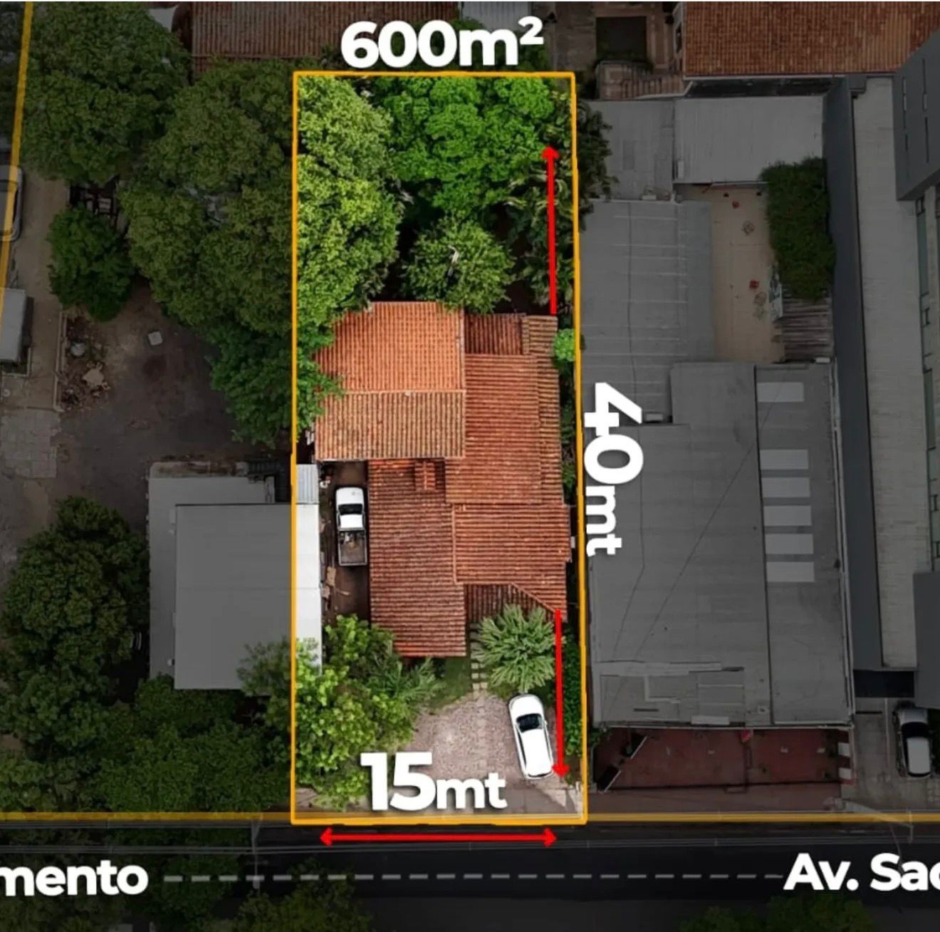 SUPER BUENA UBICACION, VENDO 600 M2 SOBRE AVDA SACRAMENTO. (15 X 40) 300.000 US — foto 2