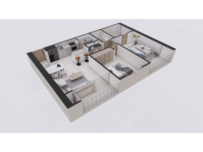 Apartamento de 2 alcobas en venta en Las Brisas, Neiva, 82 m² · foto 16 de 19