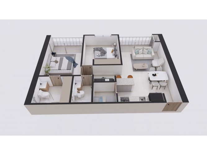 Apartamento de 2 alcobas en venta en Las Brisas, Neiva, 82 m² · foto 17 de 19