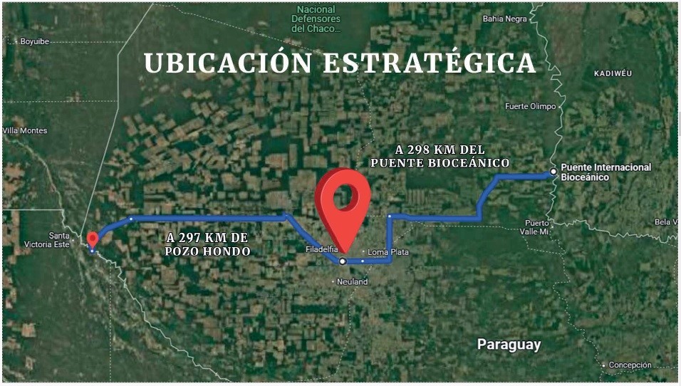 EN VENTA TERRENOS EN PARQUE LOGISTICO SOBRE RUTA BIOCEANICA- CHACO PYO _JG — foto 3