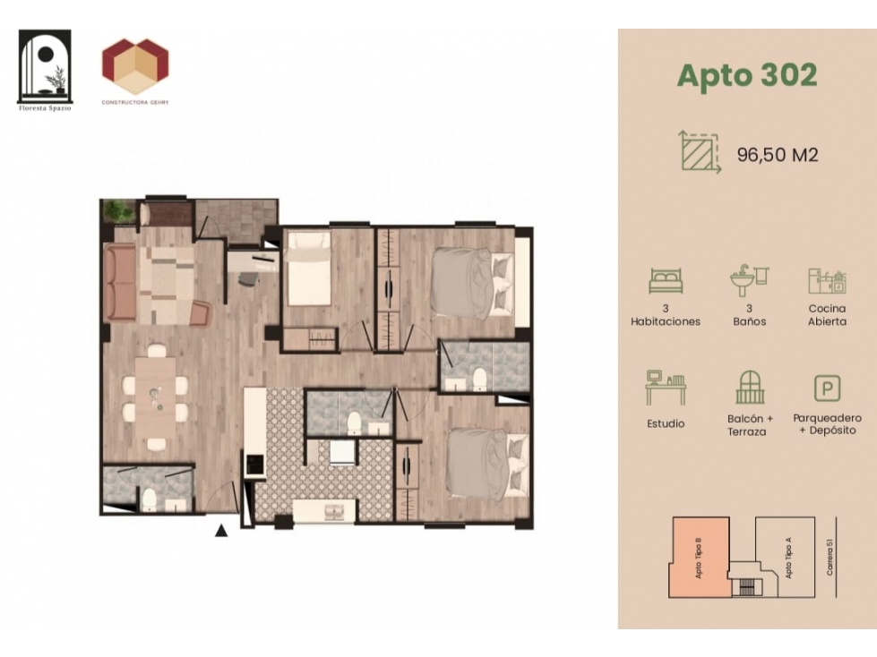 Apartamento en venta en Pasadena, Bogotá · foto 2 de 21