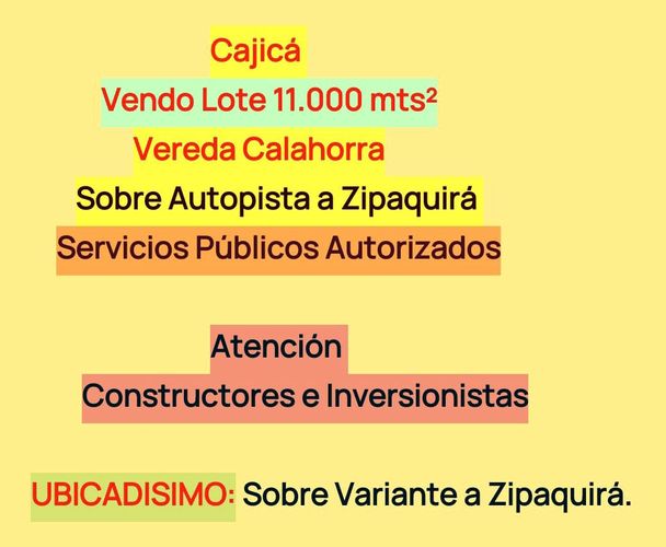 Lote en venta en Centro, Cajicá, 11 m² · foto 10 de 10