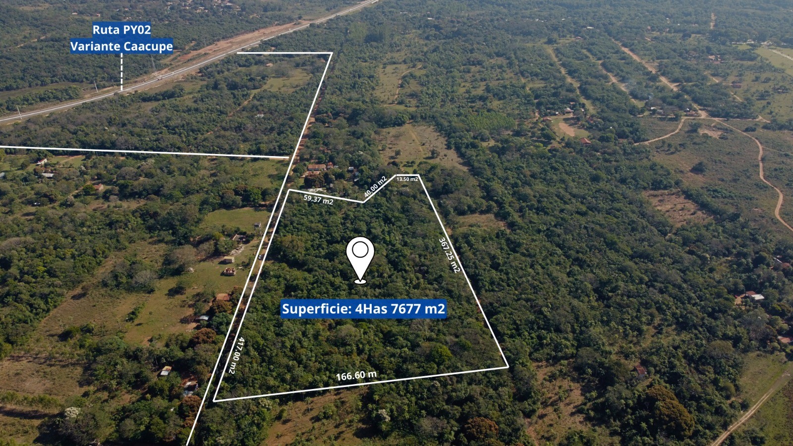VENDO TERRENO DE 4,7 HECTÁREAS EN CAACUPÉ A.S.C.M — foto 3