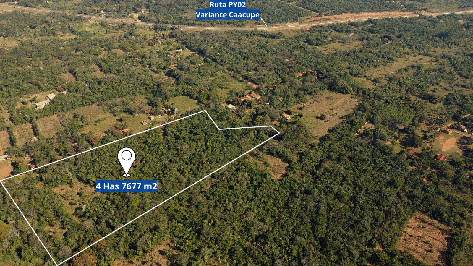 VENDO TERRENO DE 4,7 HECTÁREAS EN CAACUPÉ A.S.C.M — foto 2