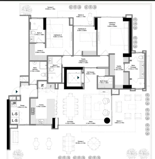 Apartamento de 3 alcobas en venta en Centro Comercial Palatino, Bogotá, 177 m² · foto 16 de 16