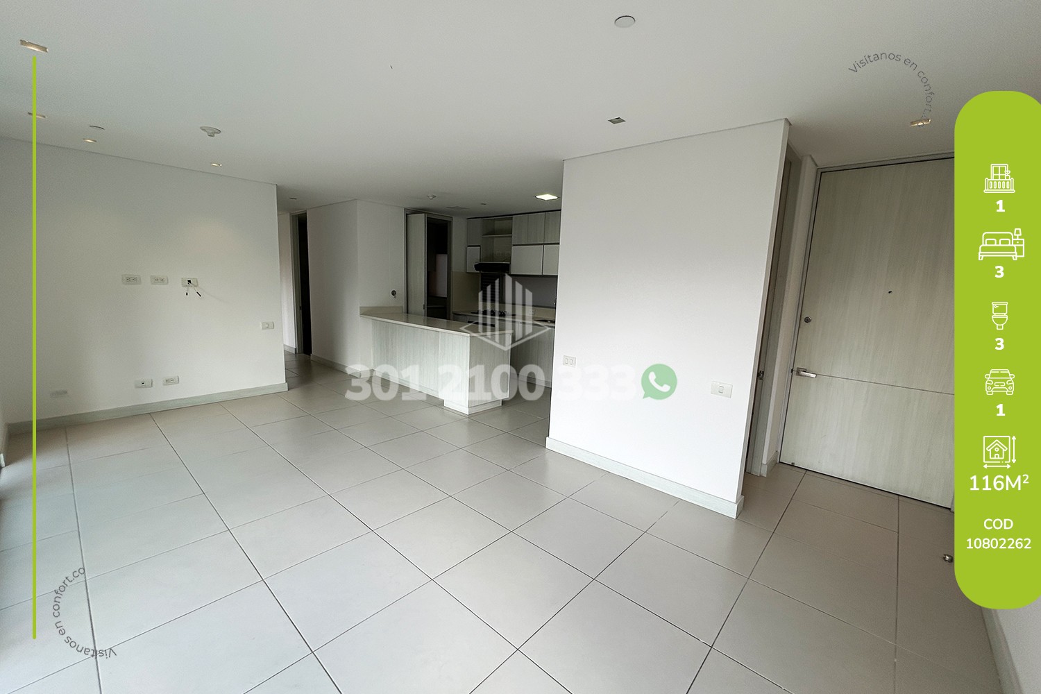 Apartamento en Arriendo en Cumbres, Envigado en Claraval