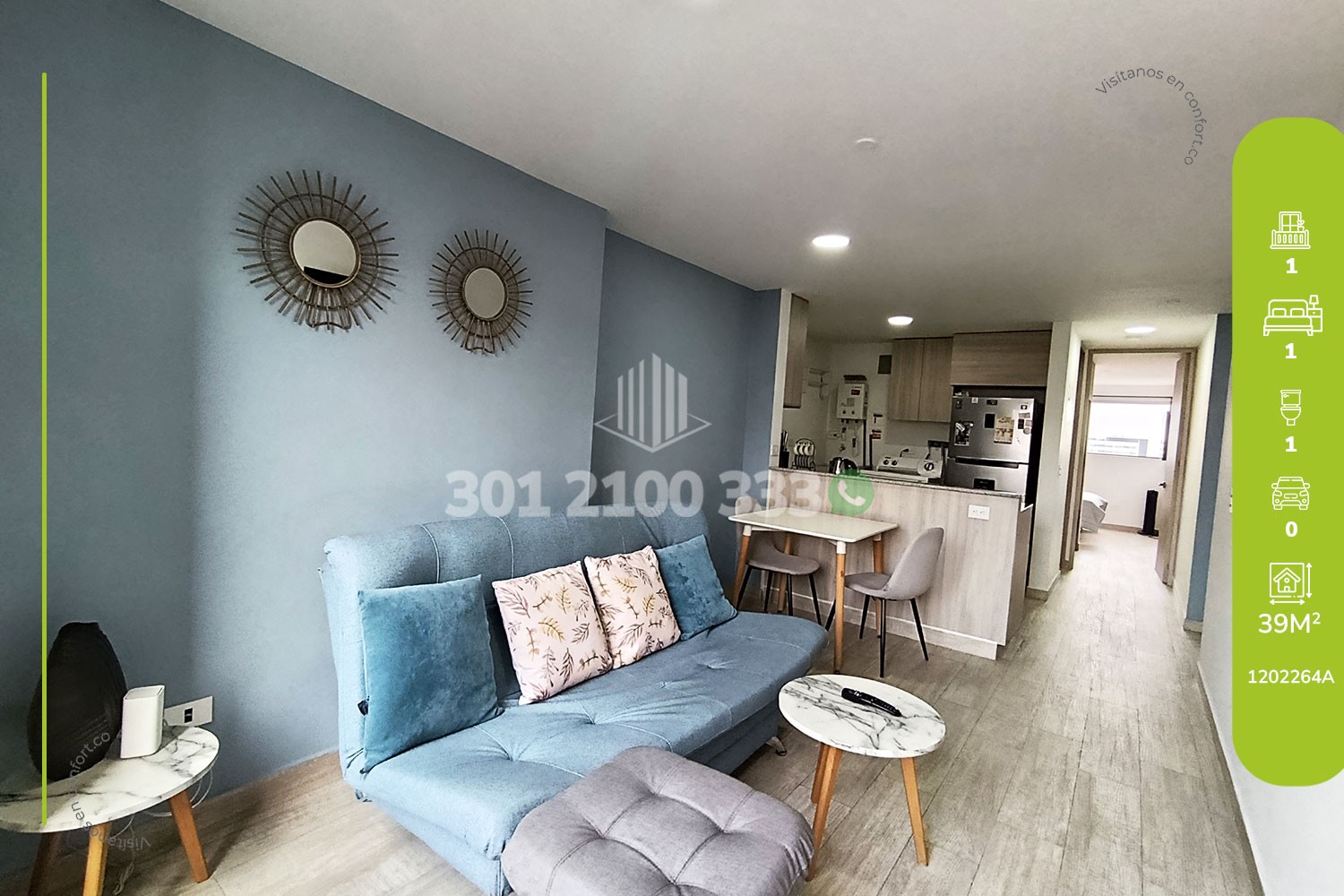 Apartaestudio en Arriendo en Sabaneta