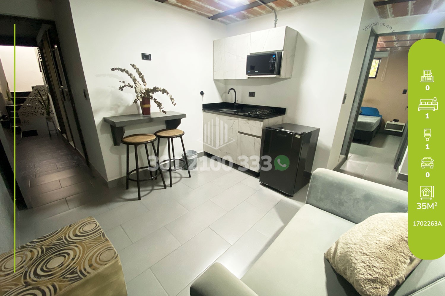 Apartaestudio en Arriendo en Laureles, Medellín en Lorena