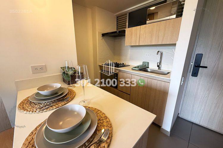 Apartamento de 2 alcobas en arriendo en Ciudad Del Río, Medellín, 47 m² · foto 8 de 18