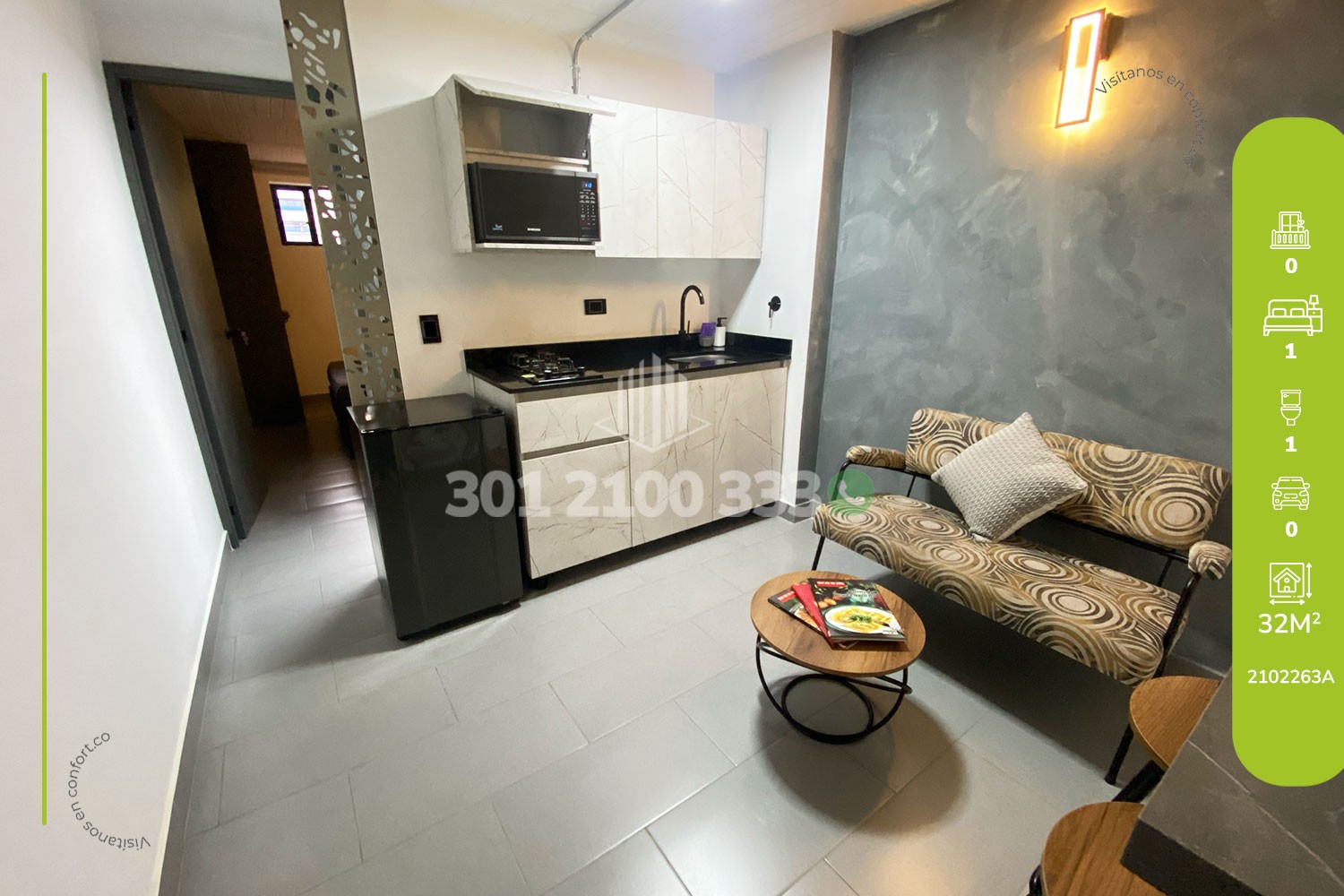 Apartaestudio en Arriendo en Laureles, Medellín en Lorena