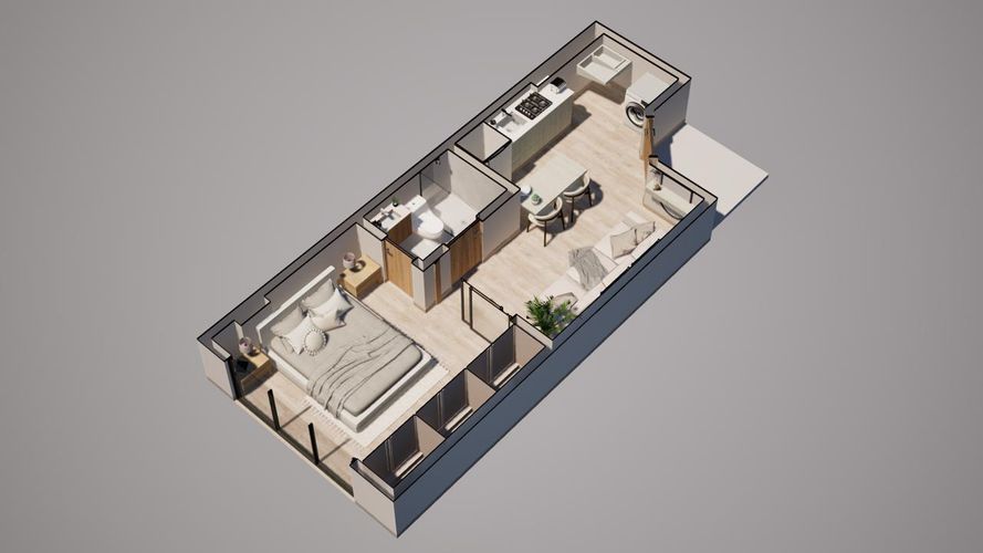 Apartaestudio en venta en Algarra Iii, Zipaquirá, 33 m² · foto 7 de 16